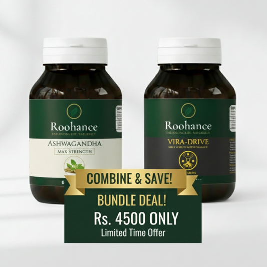 Married Mens Power Bundle Roohance Ashwagandha & Roohance Vira-Drive.