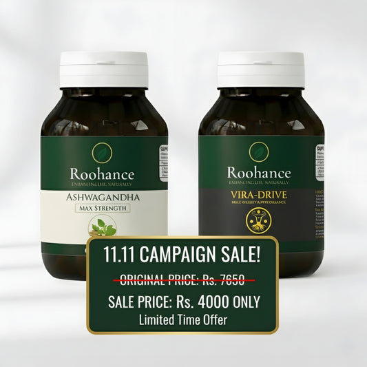 Married Mens Power Bundle Roohance Ashwagandha & Roohance Vira-Drive.